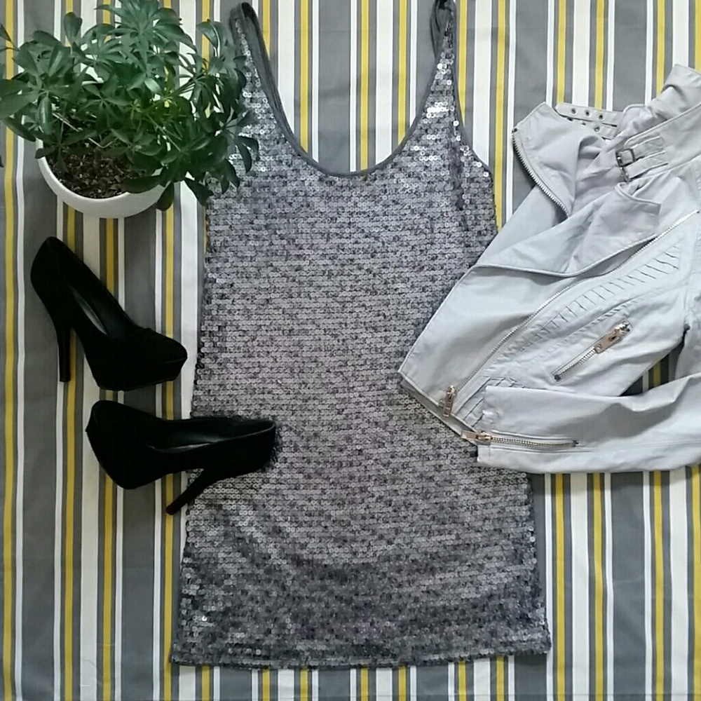Express sequin dress